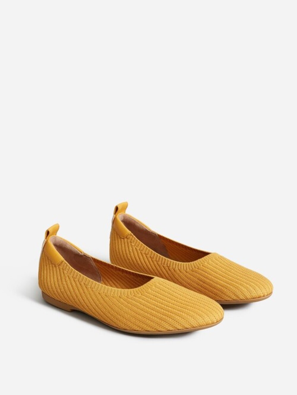 Everlane The Day Glove ReKnit Flats in Mustard Yellow